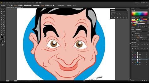 CURSO ILLUSTRATOR DESENHANDO CARICATURA VETOR TUTORIAL DESENHE