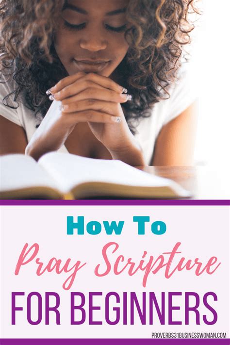 The Beginner's Guide To Praying Scripture - Proverbs 31 Business Woman