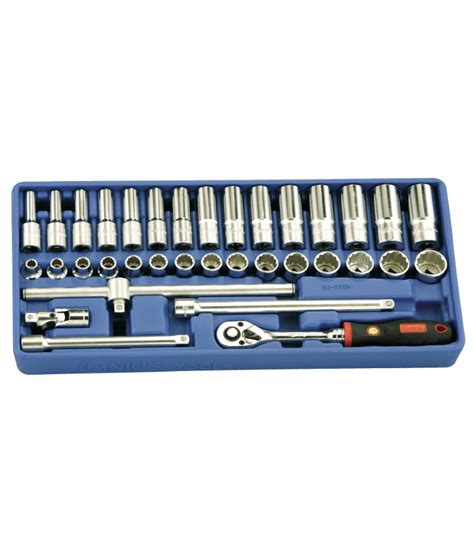 Piece Dr Metric Deep Hand Socket Set Pt Pt Genius