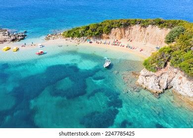 Ksamil Beaches Four Islands Bay Ksamil Stock Photo