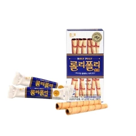 Jual Haitai Roly Polywafer Stik Isi Cokelat 62gram Shopee Indonesia