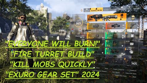 The Division 2 EVERYONE WILL BURN FIRE TURRET BUILD KILL MOBS