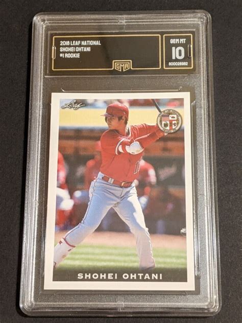 2018 Leaf National Shohei Ohtani RC 1 GMA 10 Gem Mint Rookie 01 The