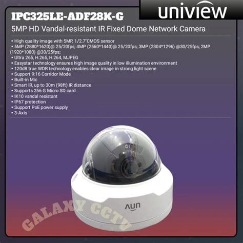 Jual Uniview Ipc Le Adf K G Ip Camera Unv Mp Dome Poe Di Lapak