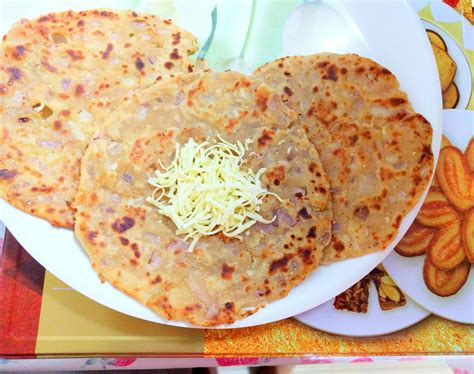 Onion Cheese Paratha - Your Veg Recipe