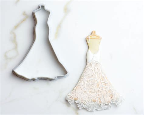 Wedding Dress Cookie Cutter Set Etsy