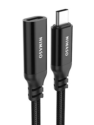 Nimaso USB C Verlängerung Kabel 1M 3 1 Gen 210Gbps USB C