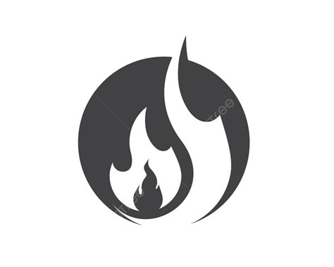 Vector Icon Template For Fiery Energy Logos In Oil And Gas Industries Vector Warning Wildfire