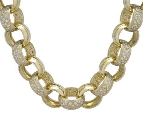 Ct Yellow Gold Gemstone Heavy Belcher Chain Mm Britannia Jewellery