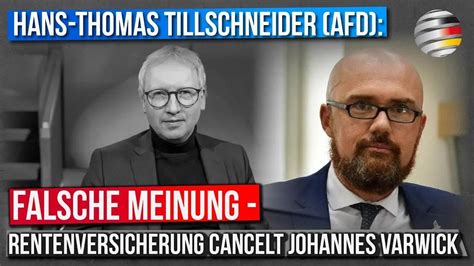 Hans Thomas Tillschneider Afd Falsche Meinung Rentenversicherung