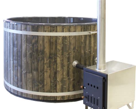 Uk Premium Spruce Wood Hot Tub Ø55ft Wood Burning Heater