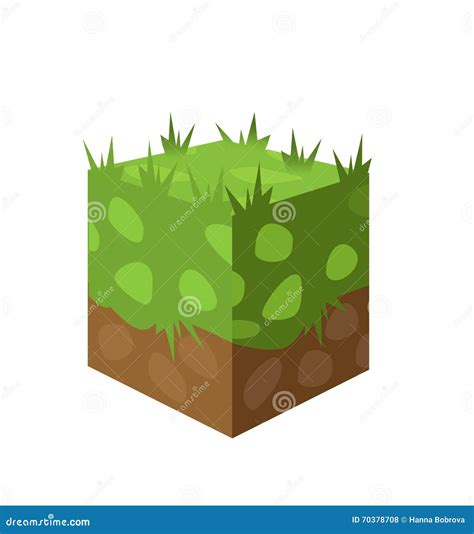 Set Of Ground Surfaces Grass Rocks And Water Vector Illustration 58710624