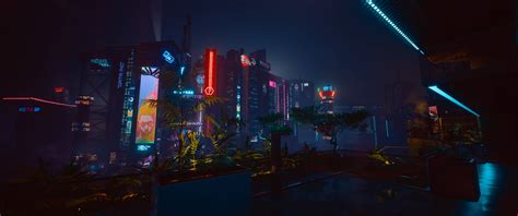 Download Cyberpunk 3440x1440 City Bright Buildings Wallpaper ...