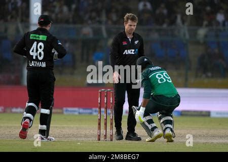 New Zealand S Lockie Ferguson Center Celebrates After The Dismissal