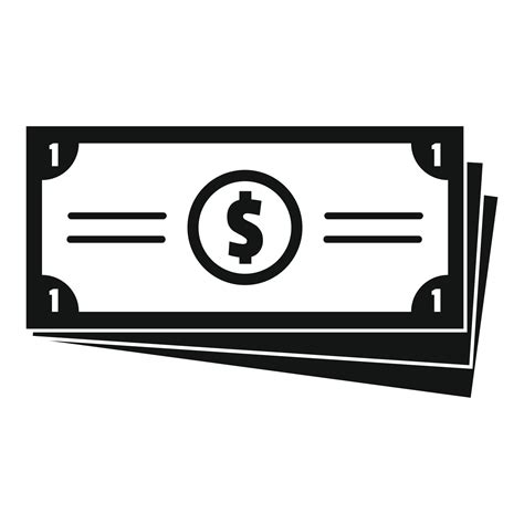 Business Money Icon Simple Black Style 14616827 Vector Art At Vecteezy