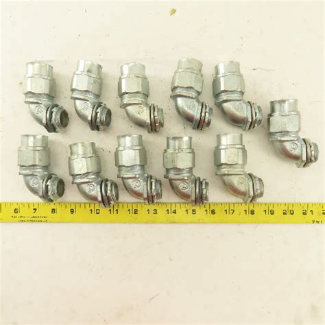 T B 3 4 Non Insulated 90 Malleable Iron Liquidtight Grip Connector