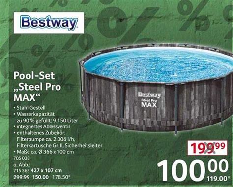 Bestway Pool Set Steel Pro Max Angebot Bei Selgros 1Prospekte De