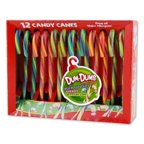 Candy Canes Dum Dum 6 inch 12 count cradle | Christmas Candy ...