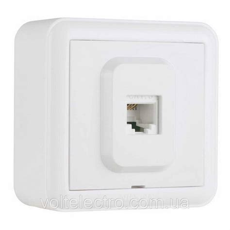 Розетка Nilson Unique біла комп'ютерна CAT5e RJ45: продаж, ціна у ...