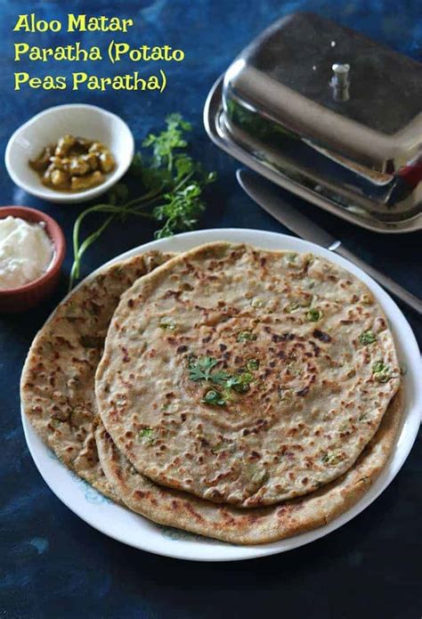 Aloo Matar Paratha Potato Peas Stuffed Flatbreads Masalachilli