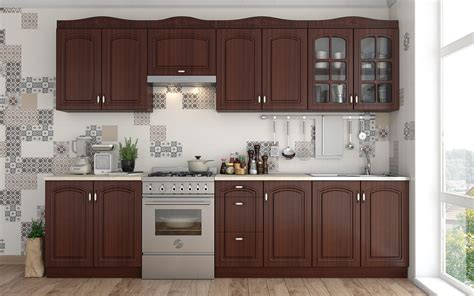 Кухня Мирела II 3m, Мирела III, тъмна череша | Мебели Виденов