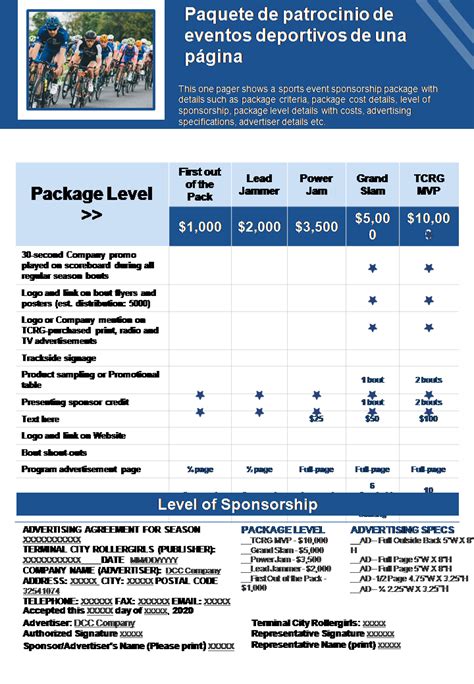 Las Mejores Plantillas De Paquetes De Patrocinio Con Ejemplos Y Muestras