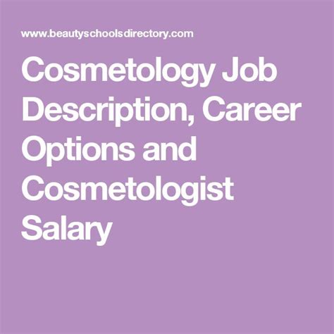 Cosmetology Job Description Career Options And Cosmetologist Salary Cosmetologist Salary