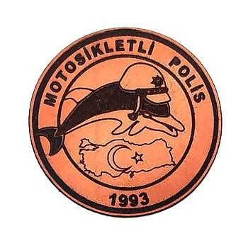 YUNUS MOTOSİKLETLİ POLİS Deri PEÇ Arma Patch Seyhan Askeri Malzeme