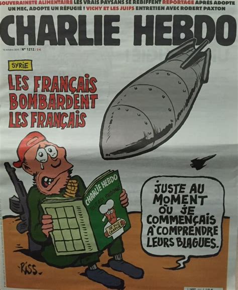 Syrie les Français bombardent les Français Une Charlie Hebdo