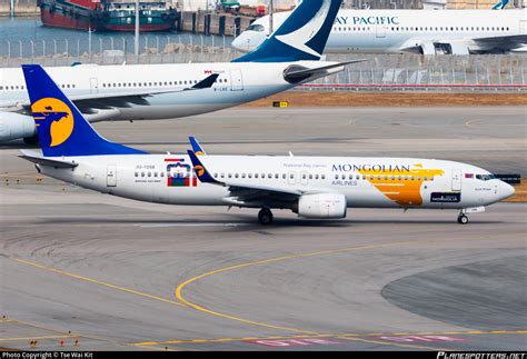 JU 1088 MIAT Mongolian Airlines Boeing 737 8AL WL Photo By Tse Wai