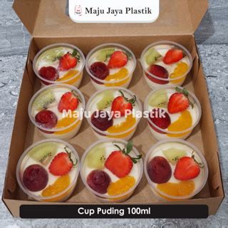 Jual Isi 25pcs Cup Puding 100ml 150ml MP 200 Ml Plus Tutup Cup