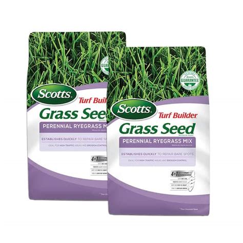 Scotts Turf Builder Lbs Grass Seed Perennial Ryegrass Mix Ideal For