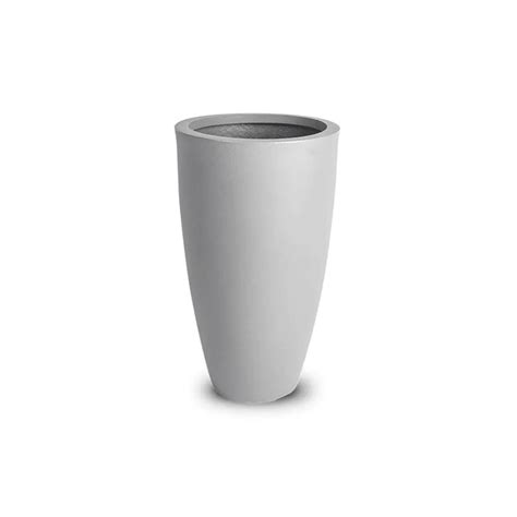 Vaso Polietileno 70 Cm - Vaso de Polietileno Vietnamita Fosco 70 Cm Cinza Claro