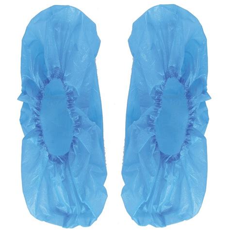 Blue Disposable Overshoe Shoe Covers One Size Pack Of From Lawson His