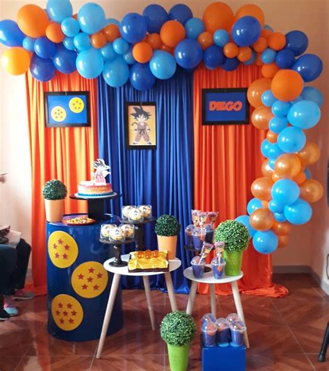 Fiesta de Dragón ball z Ideas para decorar el cumpleaños Goku