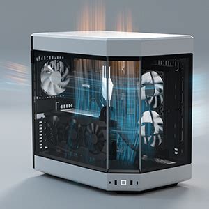 Hyte Y Modern Aesthetic Mid Tower Atx Gaming Pc Case Panoramic