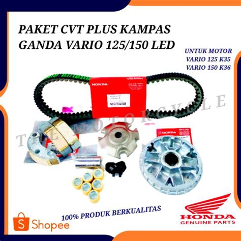 Jual Paket Cvt Plus Kampas Ganda Vario Led Cvt Komplit Shopee