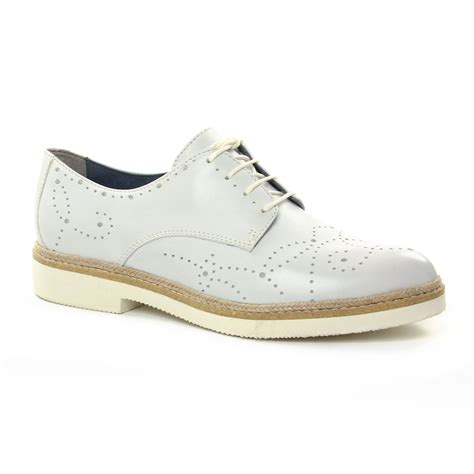 Tamaris White Derbys Blanc Printemps T Chez Trois Par