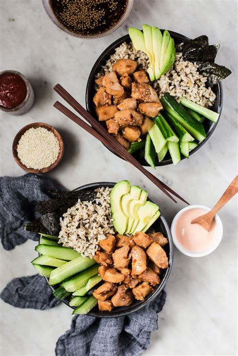 Chicken Teriyaki Sushi Bowl The Modern Proper Receta