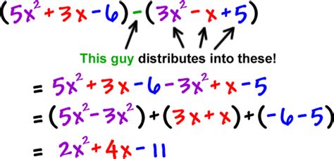 Adding And Subtracting Polynomials 4