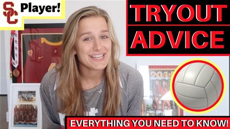 Volleyball Tryouts: Advice From USC Libero | Victoria Garrick - YouTube