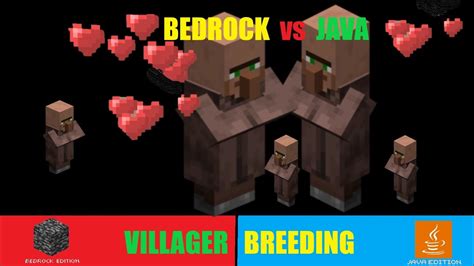 Villager Breeding Minecraft Bedrock Vs Java Pt7 Youtube