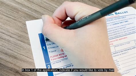 How To Fill Out Vote By Mail Application Video Youtube