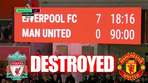 LIVERPOOL 7 0 MANCHESTER UNITED BIGGEST EVER WIN YouTube