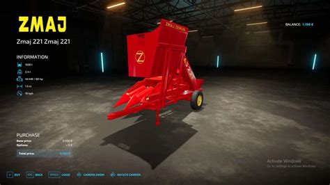 ZMAJ 221 Corn Picker V1 0 FS22 Mod Farming Simulator 22 Mod