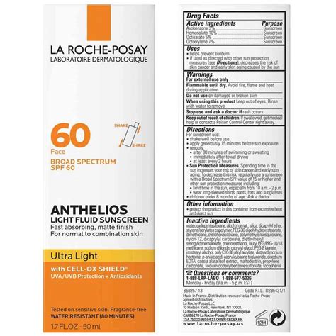 Anthelios Ultra Light Facial Sunscreen La Roche Posay