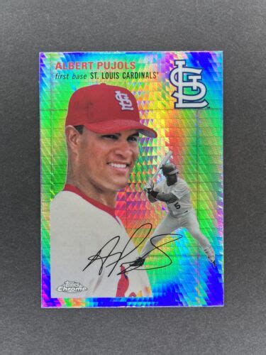 2023 Topps Chrome Platinum Albert Pujols 359 Prism Refractor St Louis