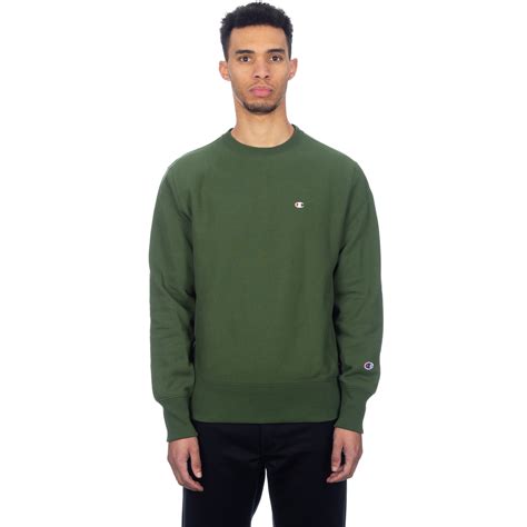 Champion Reverse Weave Crew Neck Sweatshirt Forest Green 212572