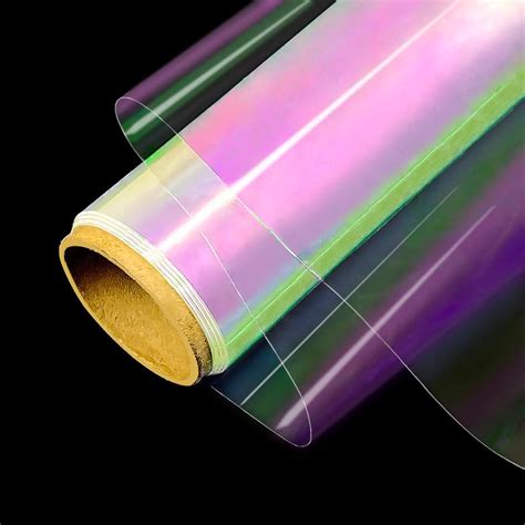 1 Roll 50ft Iridescent Cellophane Roll Iridescent Wrapping