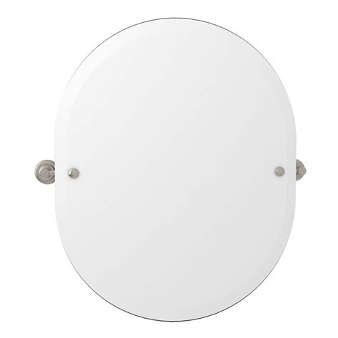 Perrin And Rowe® Wall Mount 24 7 16 Oval Mirror In Satin Nickel Wayfair